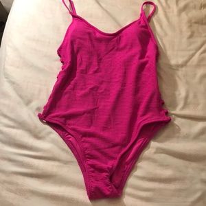 NWOT Hot Pink One Piece